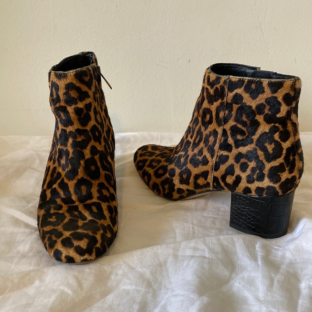 8.5 Sam Edelman leopard boots